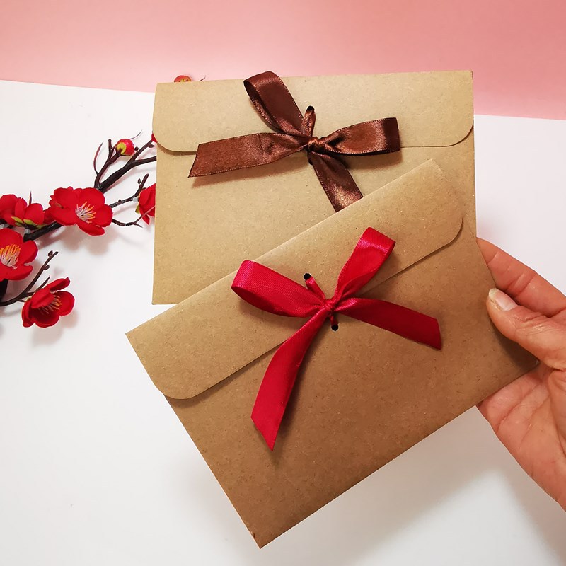 Letter Envelope Kraft - 10 szt. Retro Kraftowe Koperty z