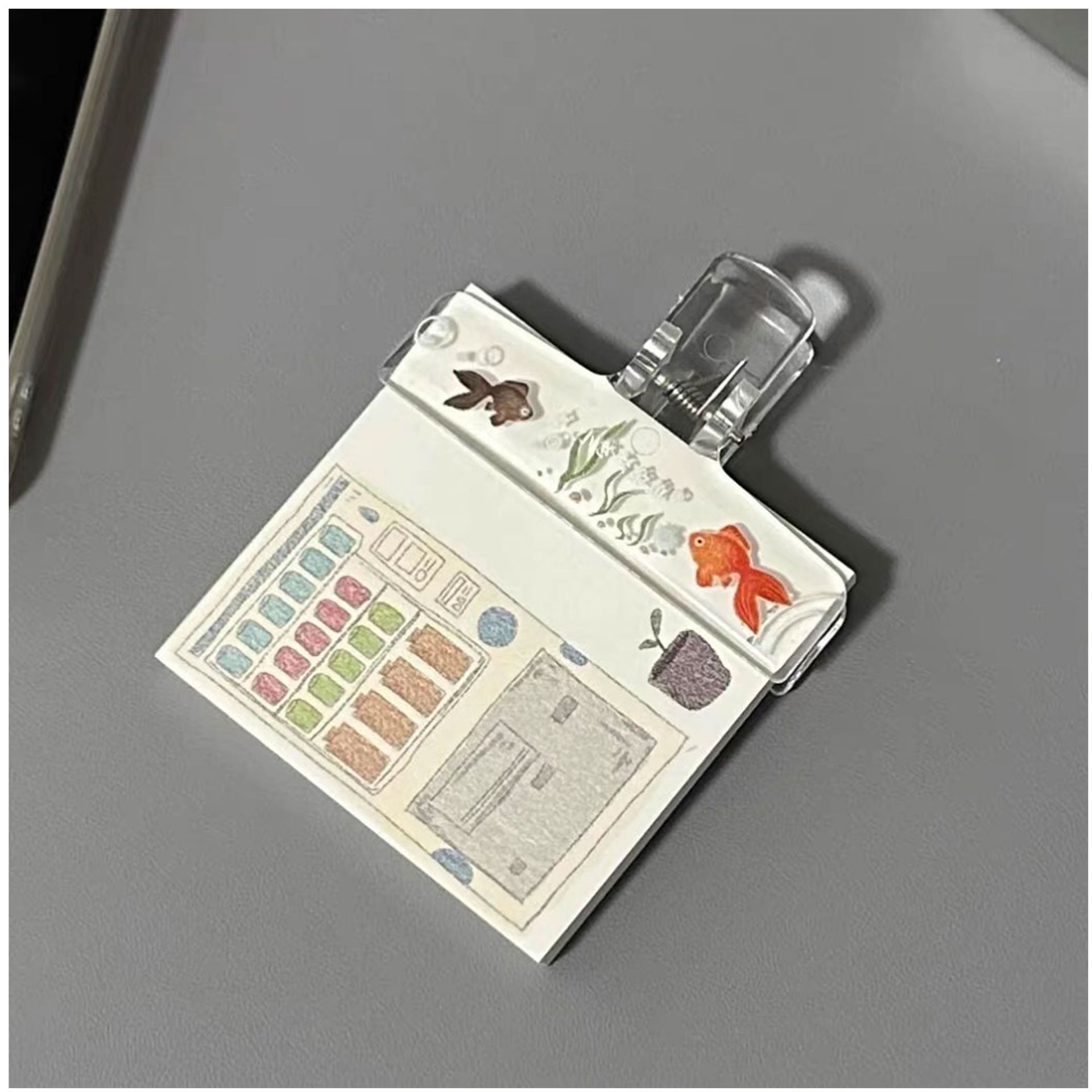 Binder Clip Assorted - Przezroczyste akrylowe klipsy do dokumentów 1