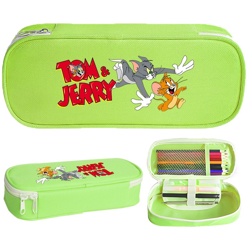 Pencil Case Large - Piórniki Tom i Jerry, urocze, dla