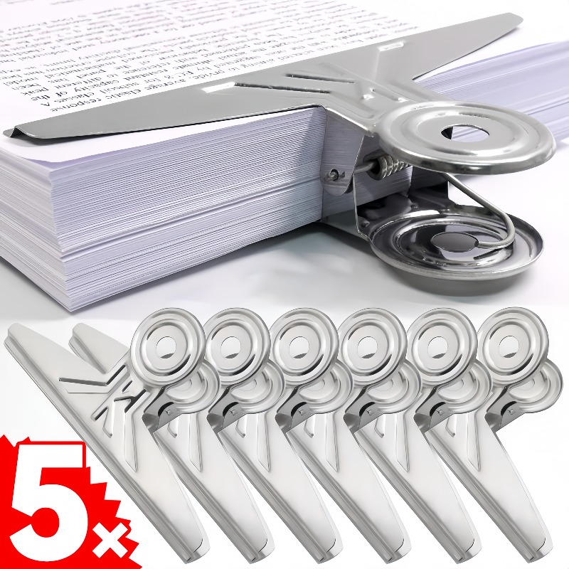 Binder Clip Assorted - Zaciski do papieru w kształcie buldoga,