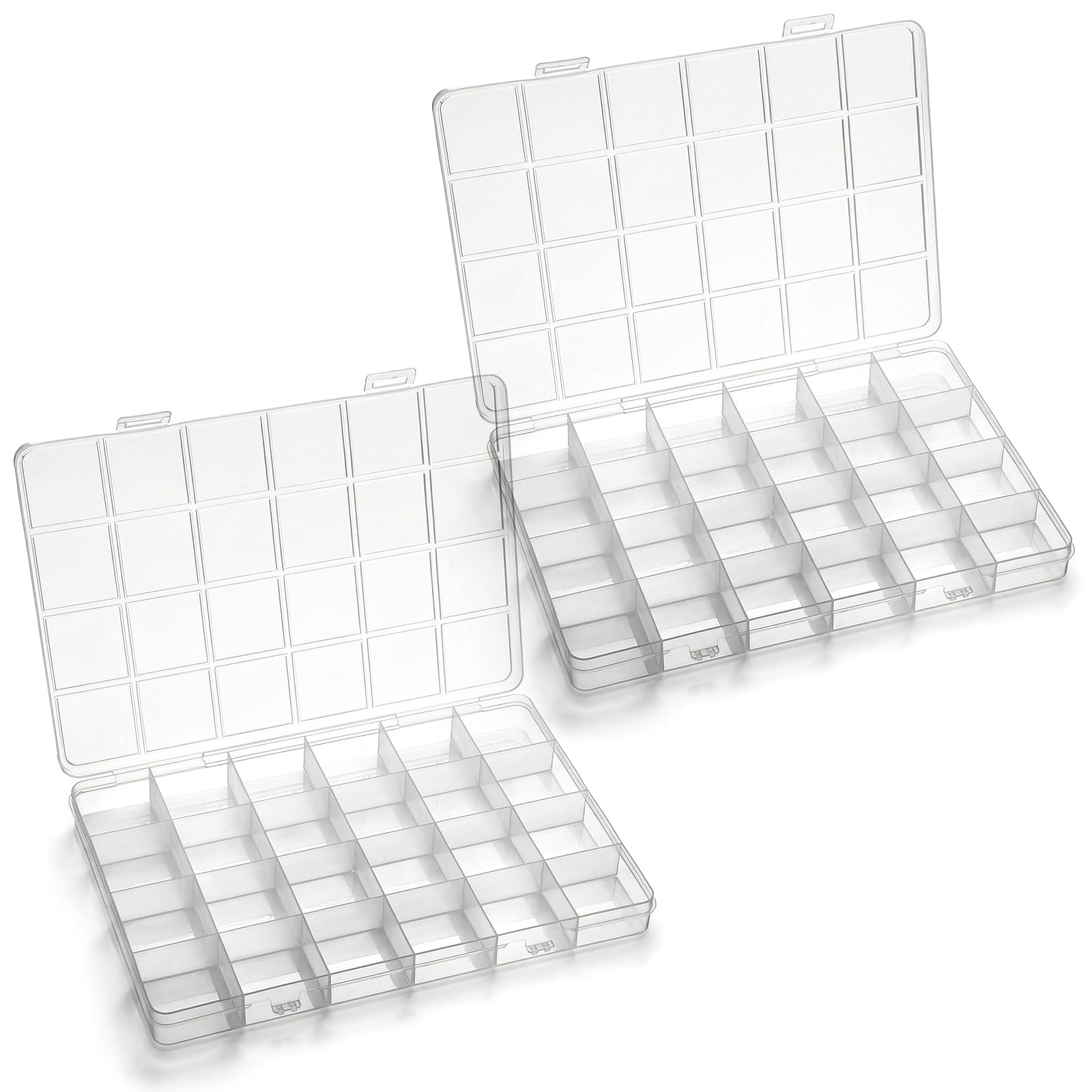 Washi Tape Set - Plastikowy organizer z 24 przegródkami z