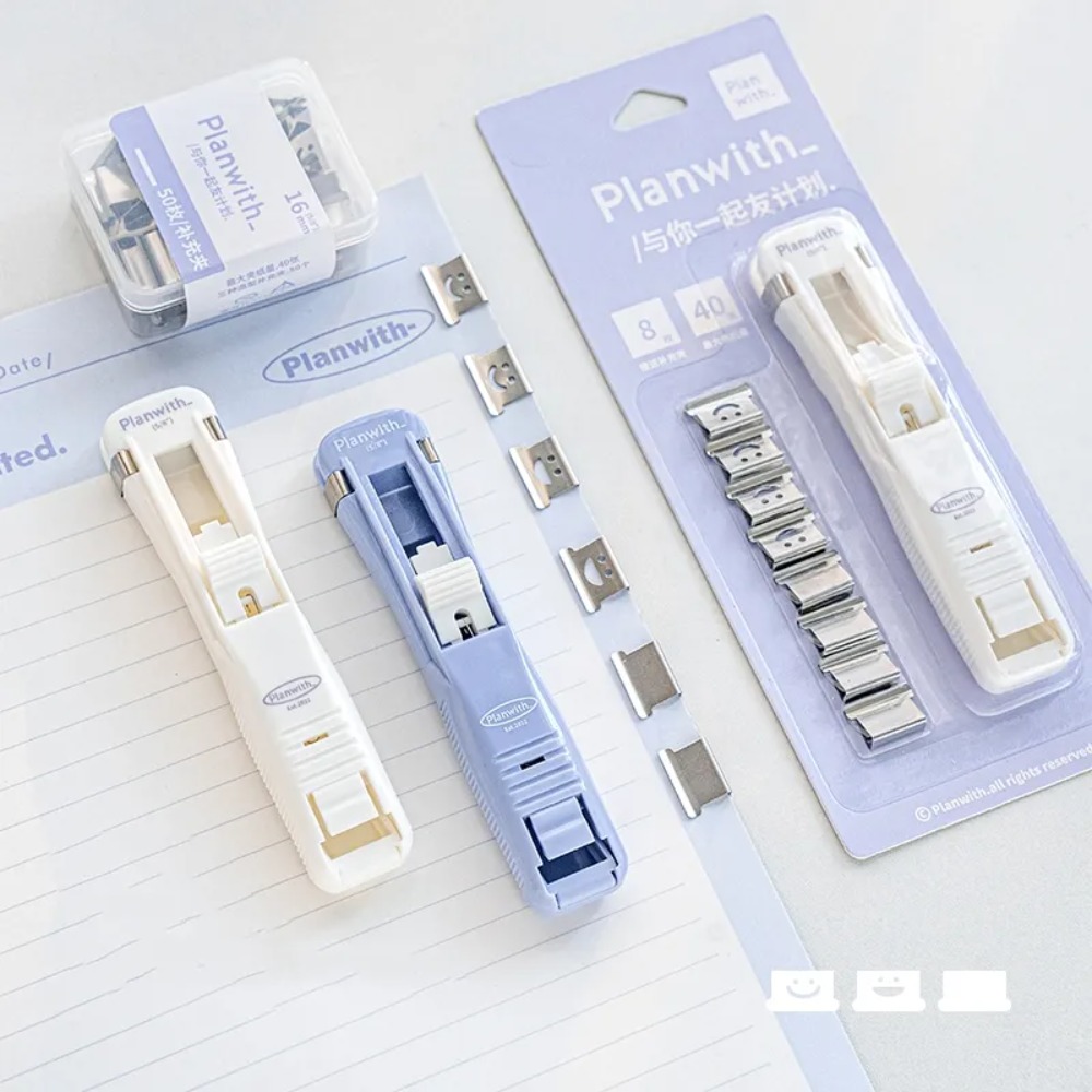 Binder Clip Assorted - Projekt uśmiechu spinacz do papieru nowy