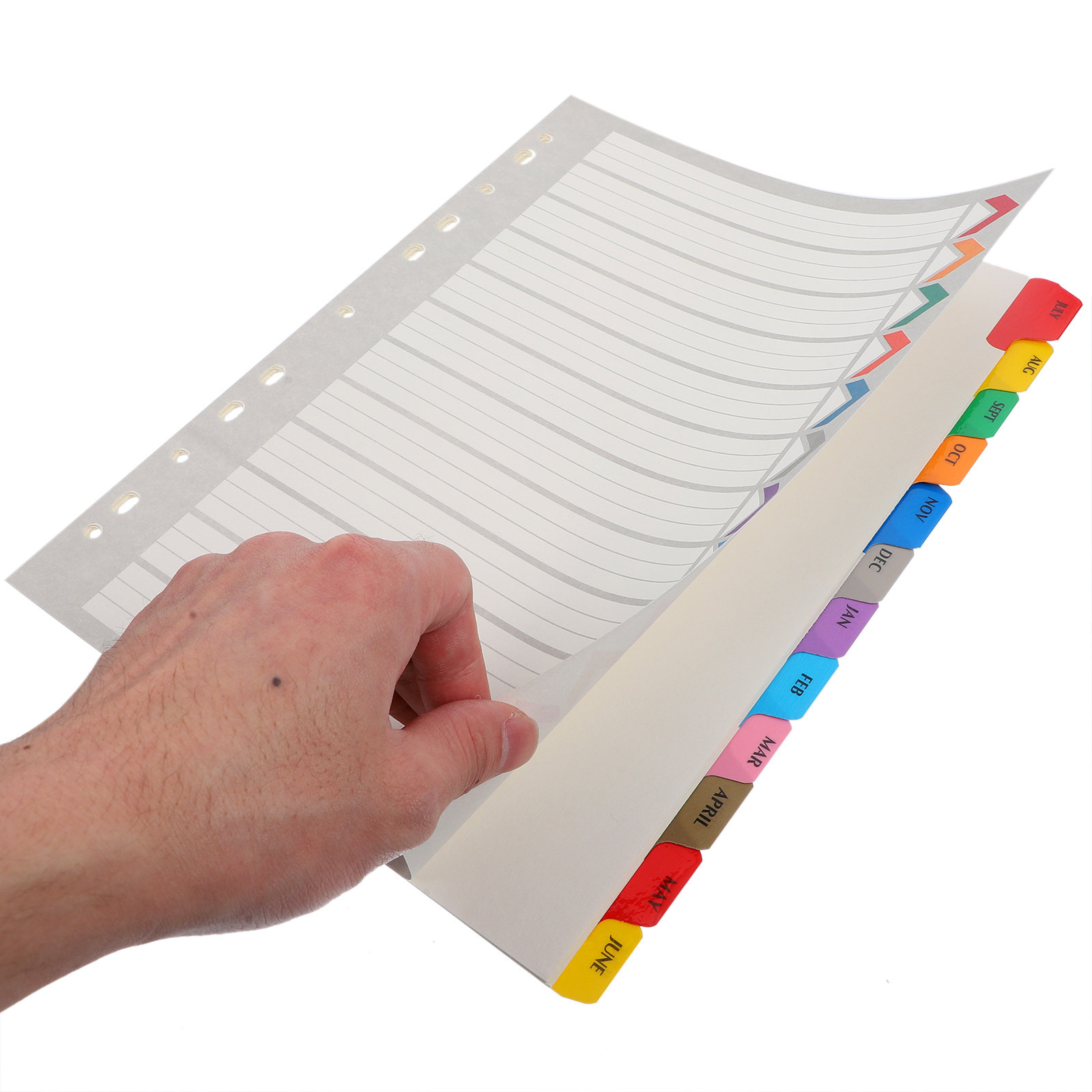 12 przekładek do segregatora,  – Index Tab Divider recenzja i cena
