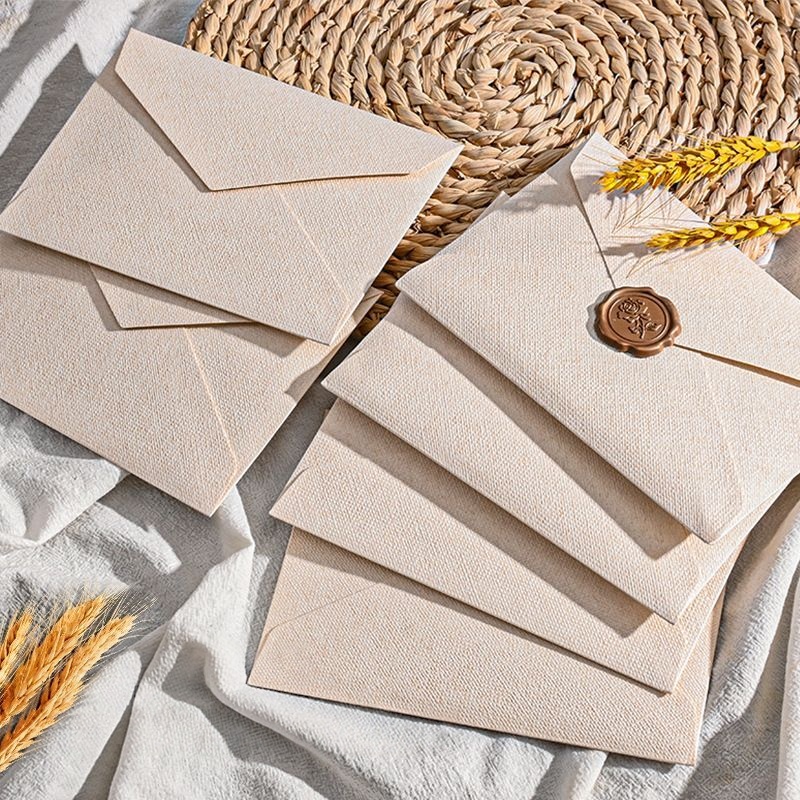 Zestaw kopert z teksturą lnu,  – Letter Envelope Kraft recenzja i cena