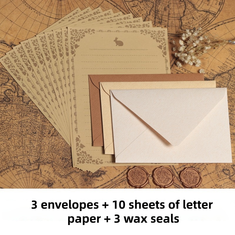 16 szt. Vintage lniane koperty – Letter Envelope Kraft recenzja i cena
