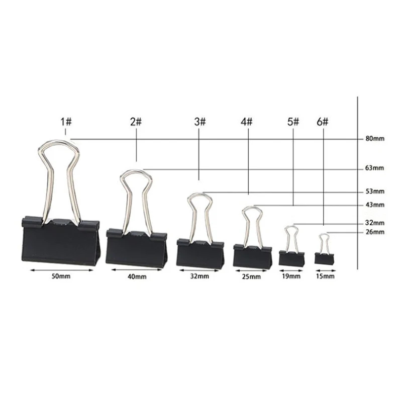 10/20 SZT. Metalowe spinacze d – Binder Clip Assorted recenzja i cena