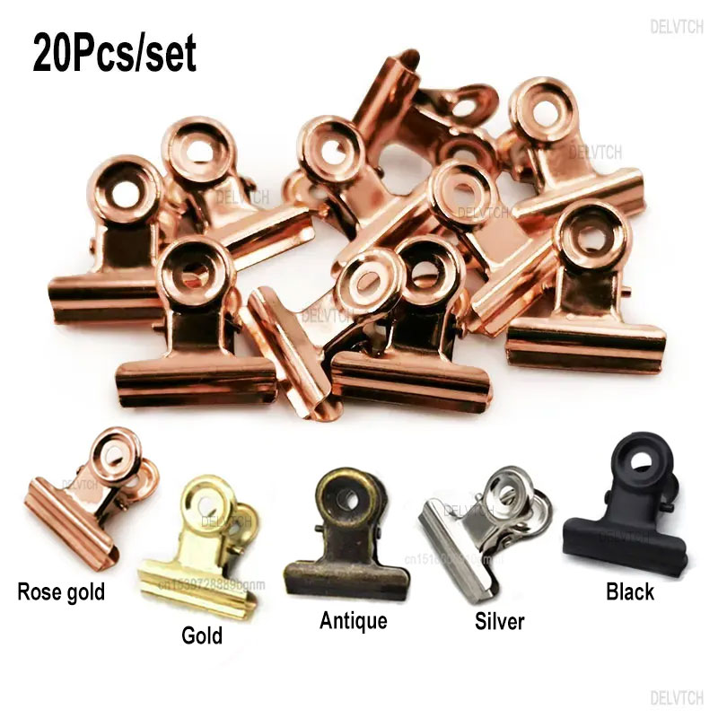 20 SZT./Zestaw Okrągłe Metalow – Binder Clip Assorted recenzja i cena