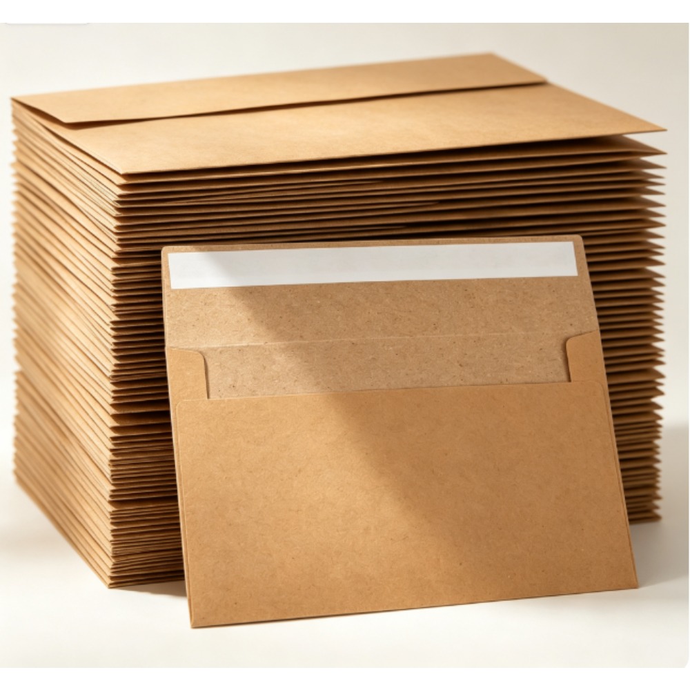 50 sztuk kopert z papieru kraf – Letter Envelope Kraft recenzja i cena