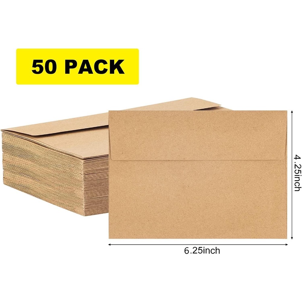 50 sztuk kopert z papieru kraf – Letter Envelope Kraft recenzja i cena