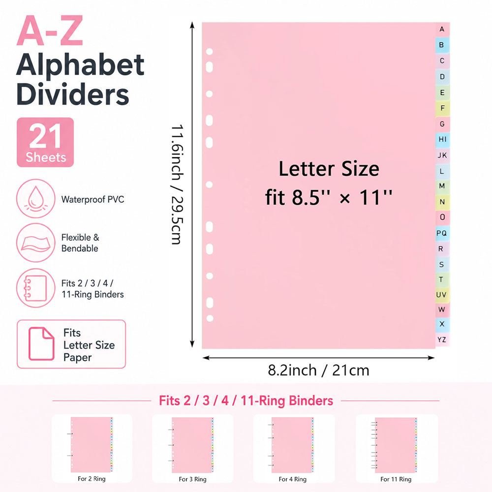 21-stronicowe przekładki do se – Index Tab Divider recenzja i cena