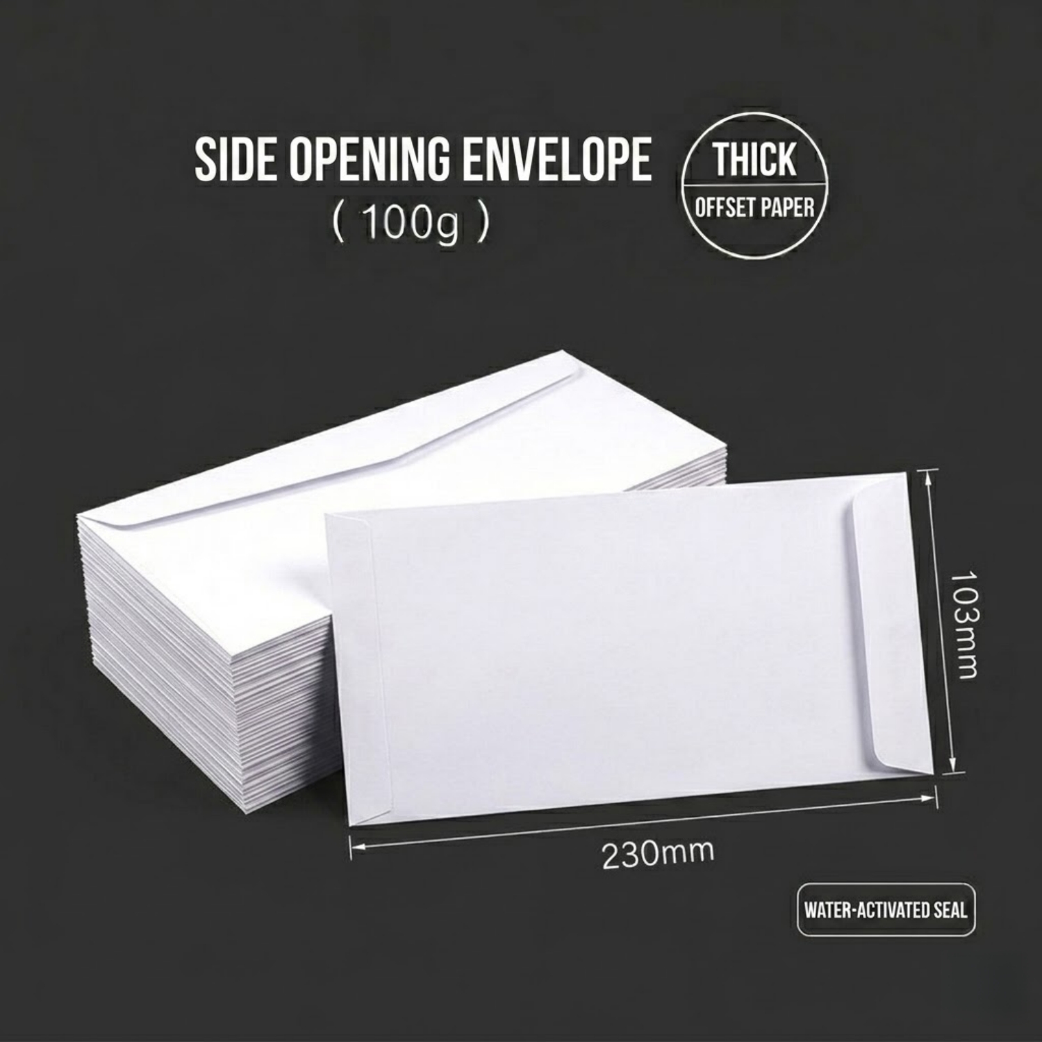 50 szt. białych kopert DL 230x – Letter Envelope Kraft recenzja i cena
