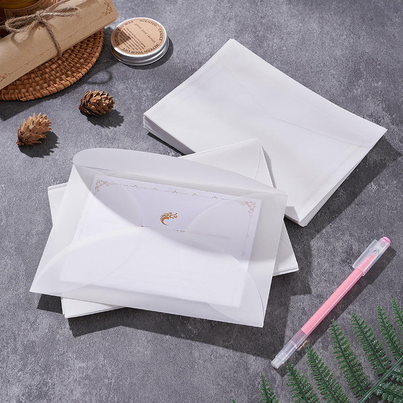 50 sztuk/partia Przezroczyste  – Letter Envelope Kraft recenzja i cena