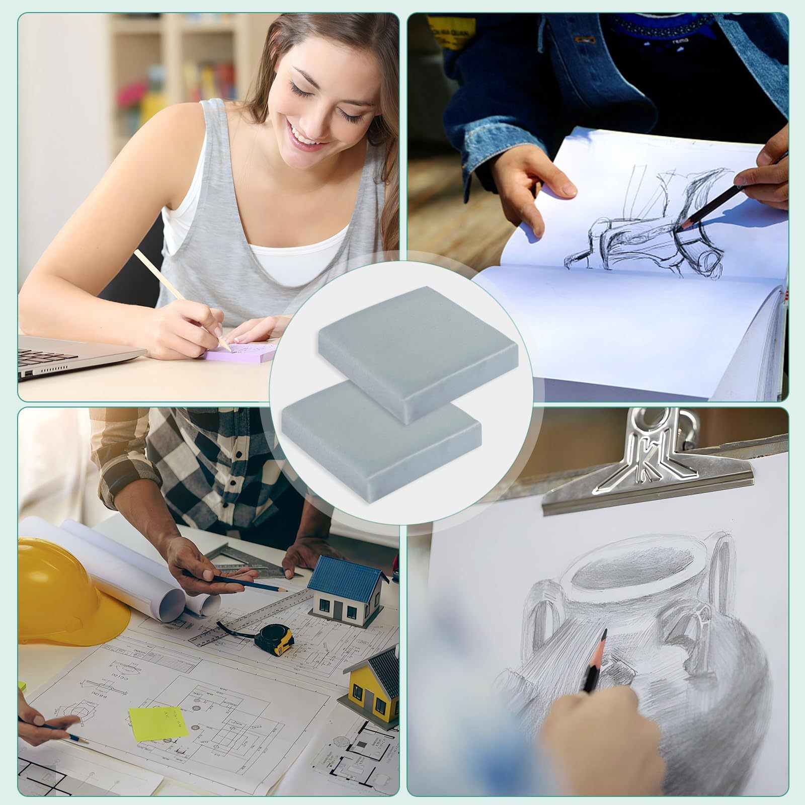 2 szt. Miękkie gumki do modelo – Rubber Eraser Kneaded recenzja i cena